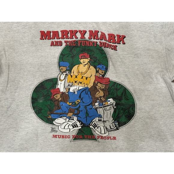 Vintage Marky Mark And the Funky Bunch rap tee Tour T-Shirt 1991 90s EUC - Picture 2 of 8